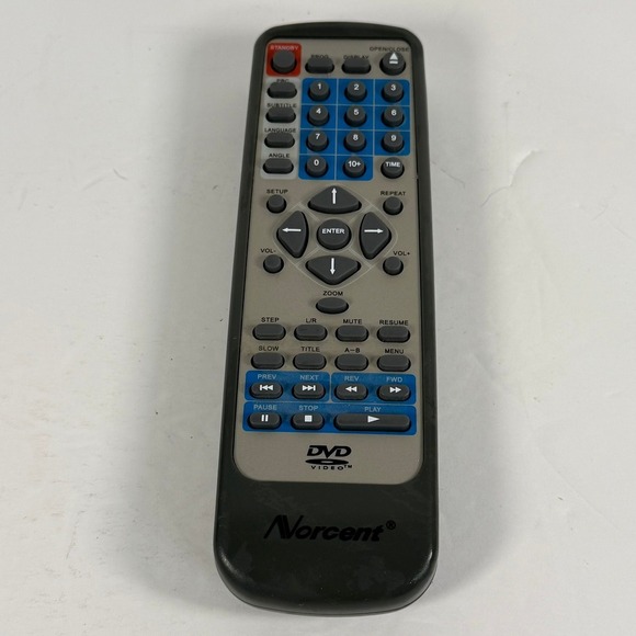 Norcent DVD Video Remote Control KF-8000B Player Replacement UNTESTED - Picture 2 of 5
